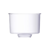 Transparentes Ersatzteil des Einfülltanks für einen Glas-Wasserfilter von Lotus Vita.