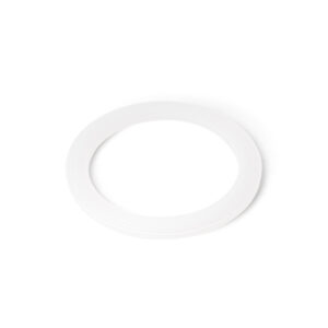 Weißer Silikon-Dichtungsring als Ersatzteil für den Bambus-Boden einer Glas-Trinkflasche von Lotus Vita.