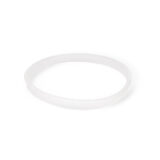 Transluzenter Silikon-Dichtungsring für einen Bambusdeckel, passend für Glas-Wasserfilterkannen von Lotus Vita.